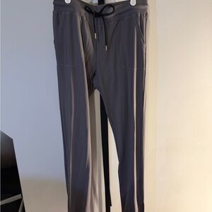 EUC Zyia Women’s light Charcoal Joggers with Black Drawstring size M